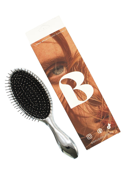 Metal Pin Paddle Hairbrush