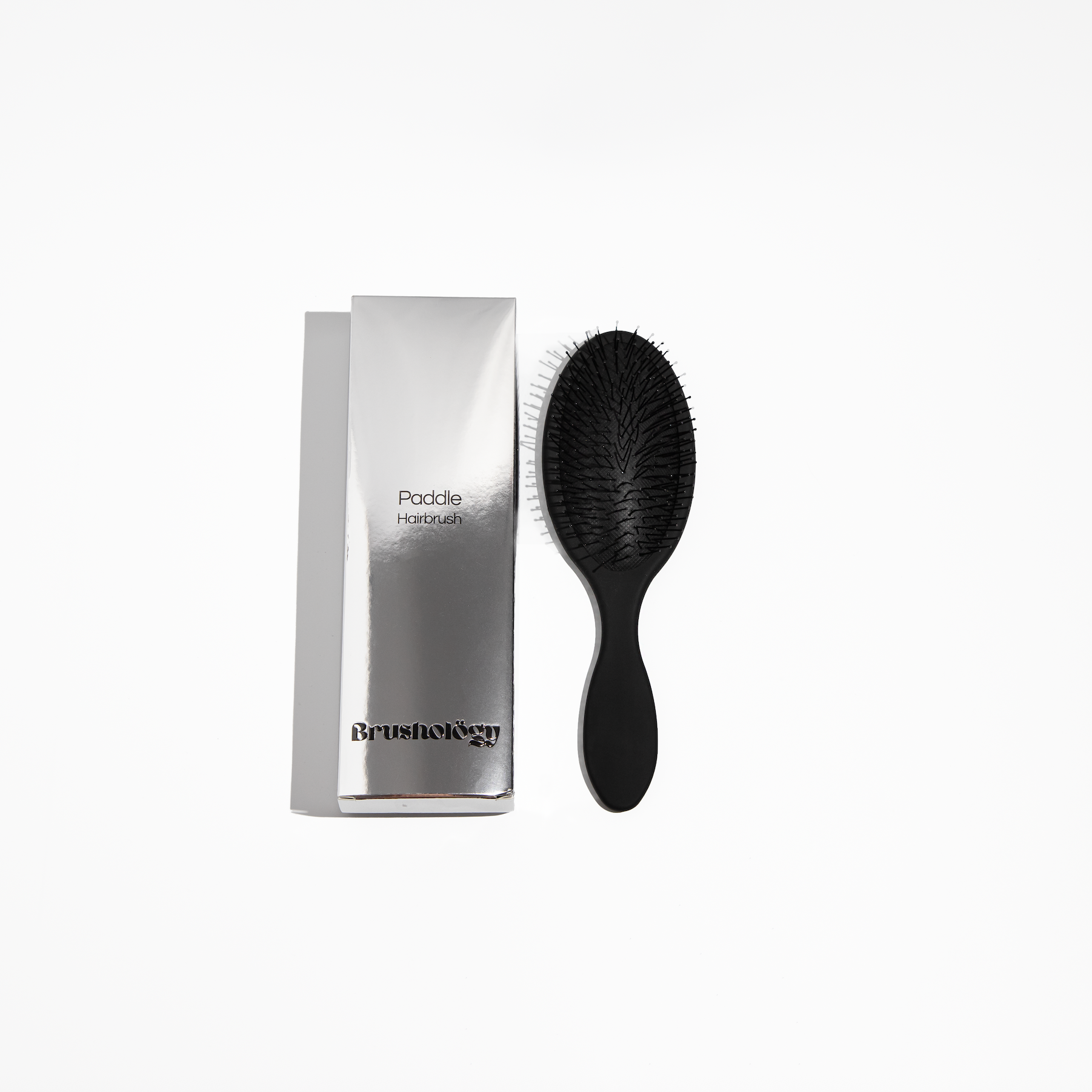 Black Paddle Detangler Hairbrush