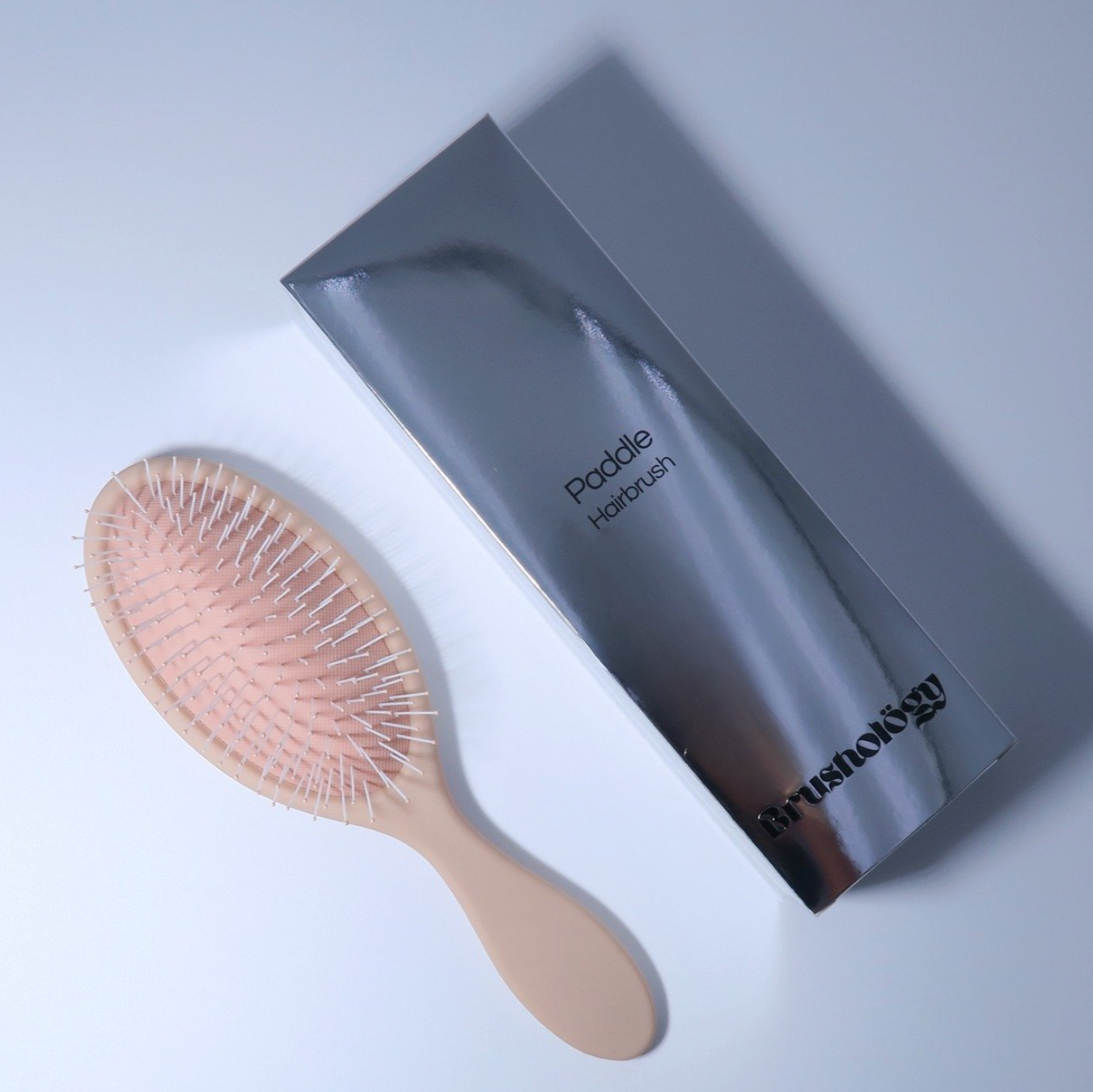 Beige Paddle Detangler Hairbrush