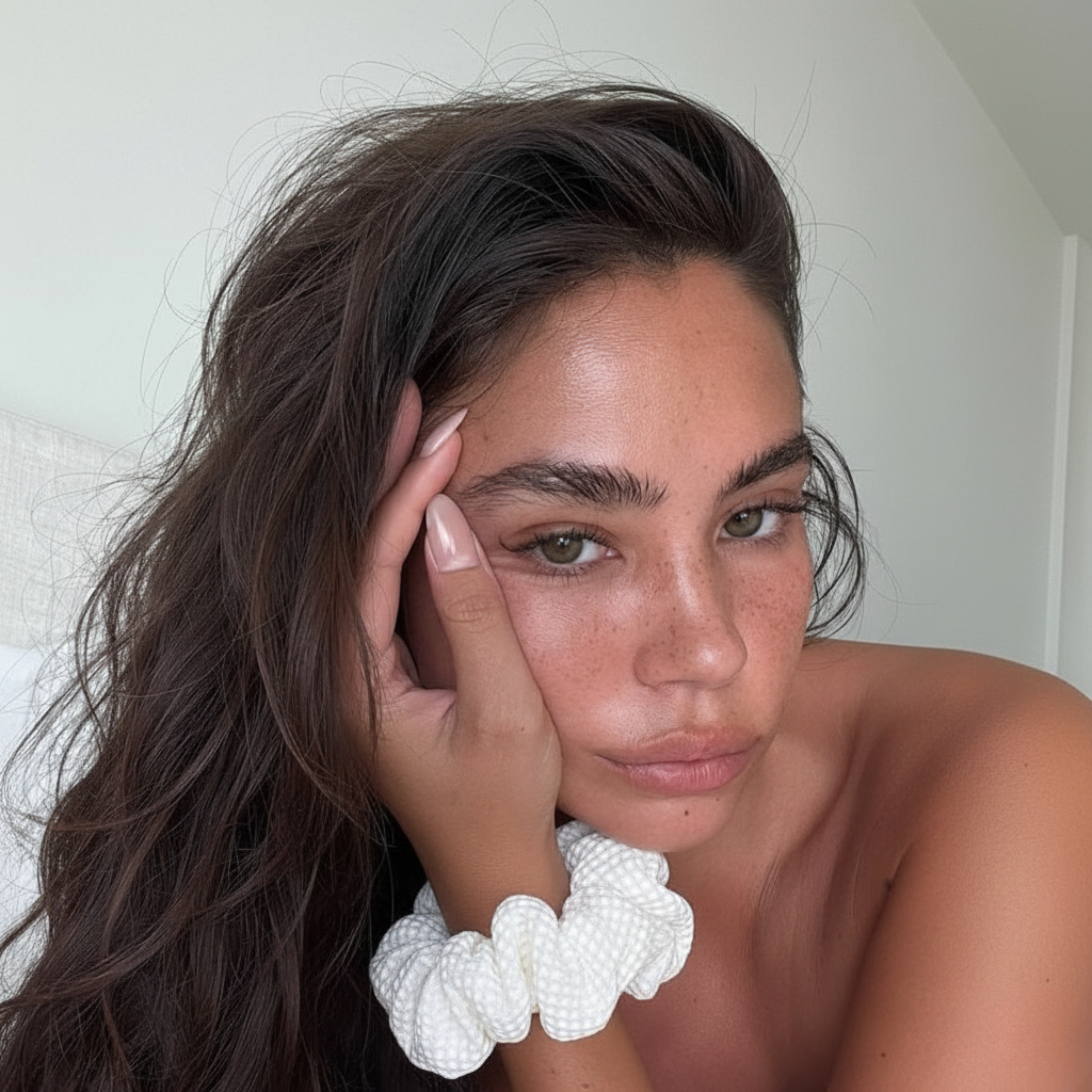 Waffle Sleep Scrunchie